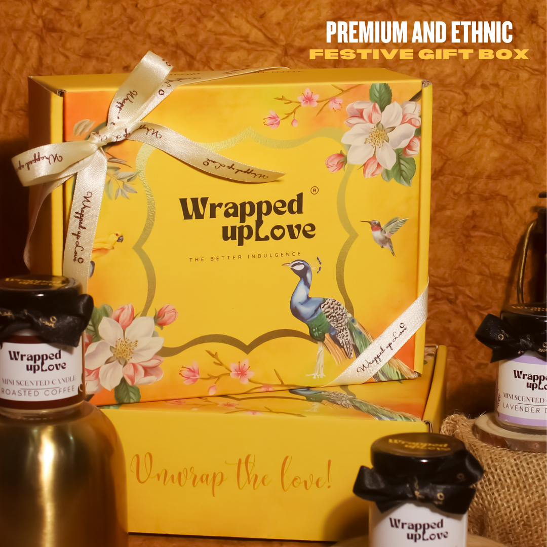 Scented Candles Ethnic Gift Box (pack of 4 scented candles)