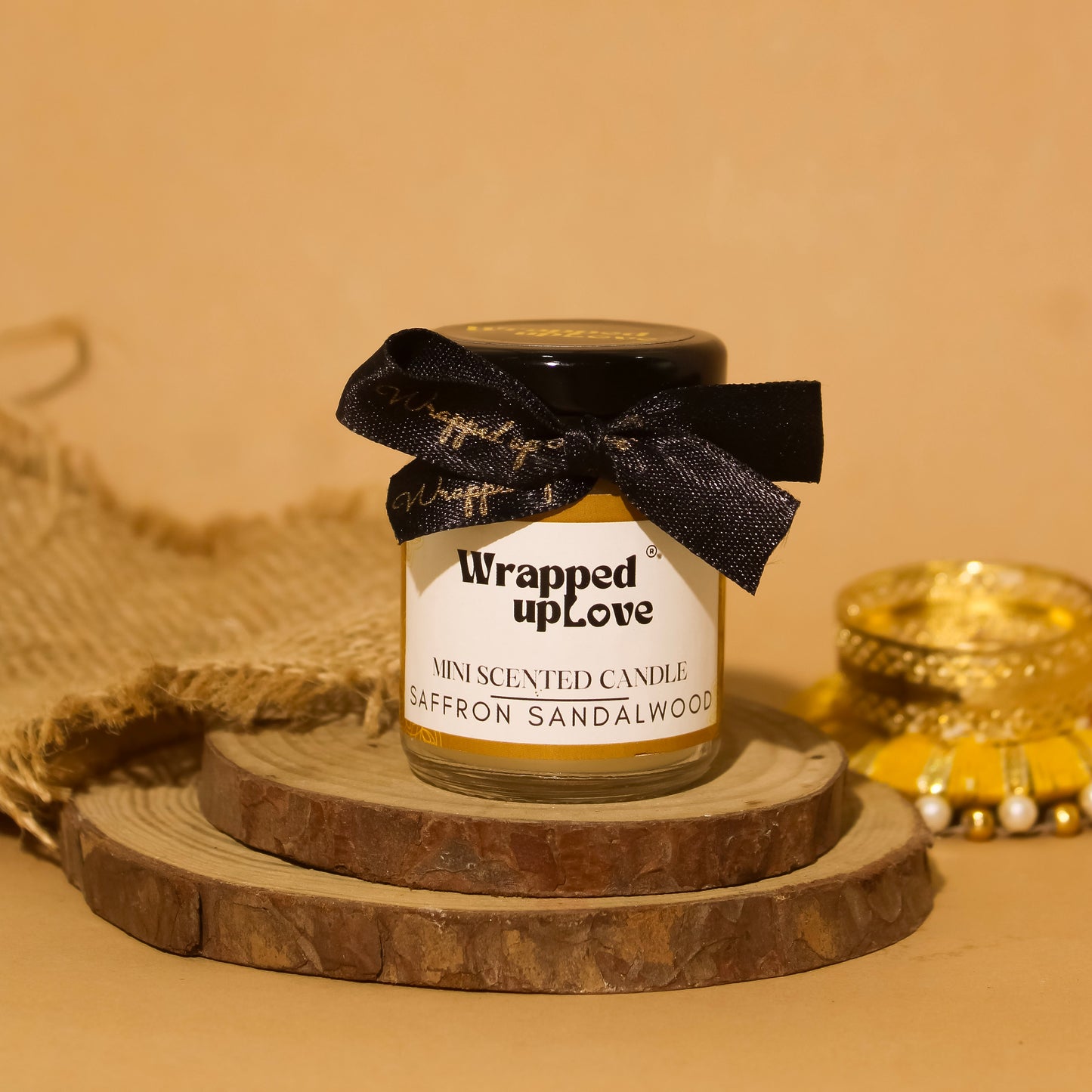 Mini Scented Candle - Saffron Sandalwood (65g)