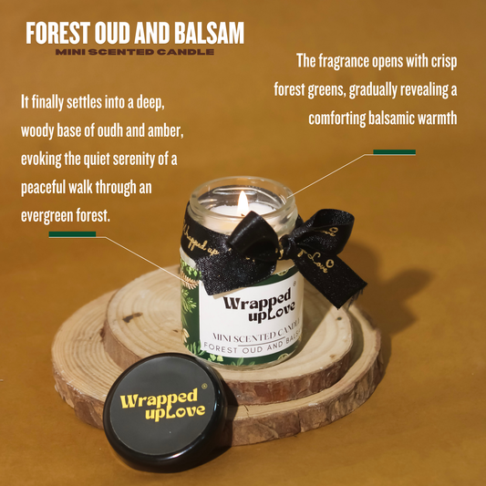 Mini Scented Candle - Forest oud and Balsam (65g)