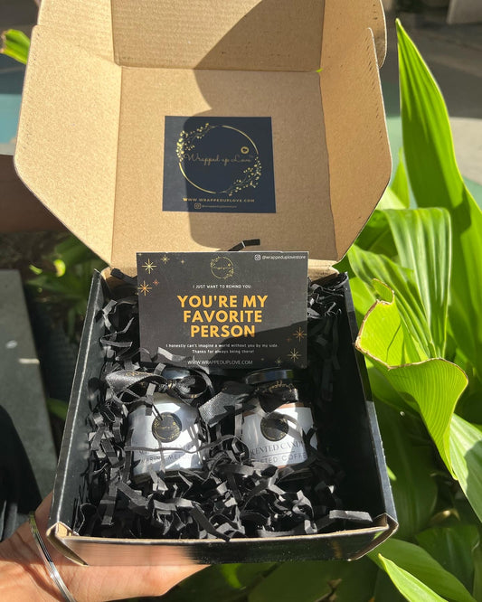 You're my person gift for friends (pack of 2 mini scented candles )