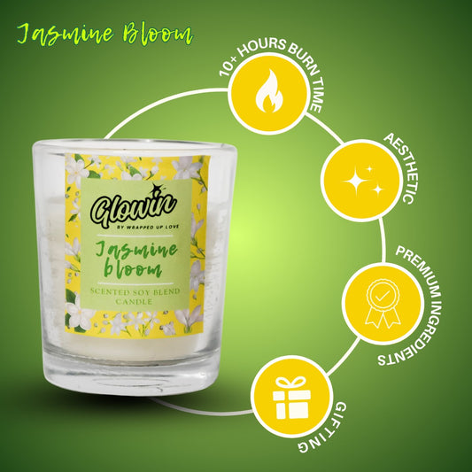 Glowin scented soy candles( pack of 3)