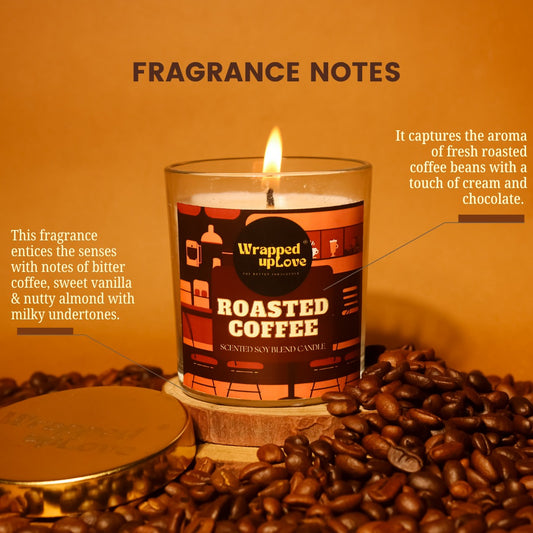 Roasted coffee scented candle (170g)