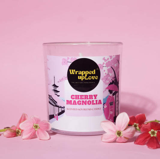 Cherry Magnolia scented soy candle (170g)