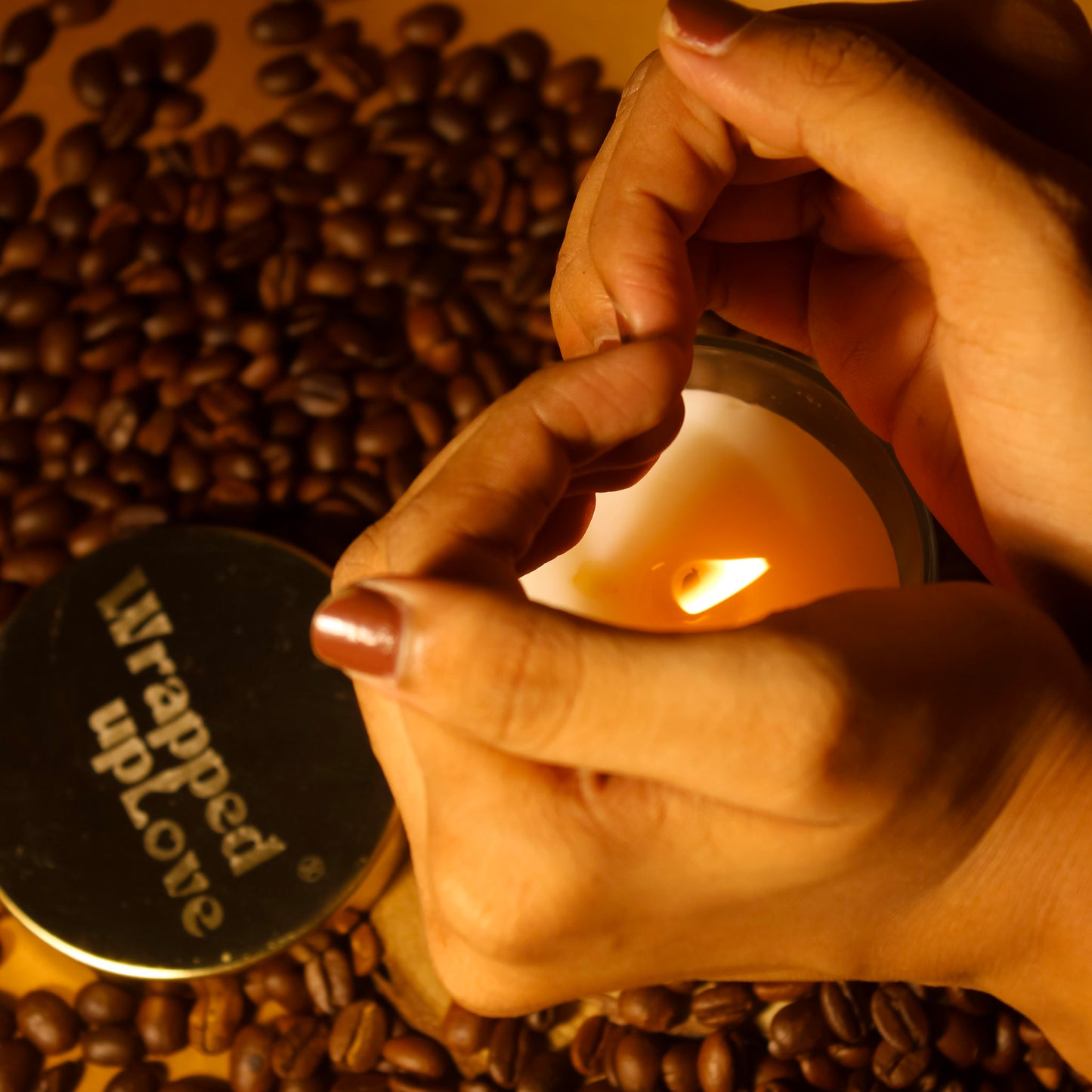 Roasted coffee scented candle (170g)