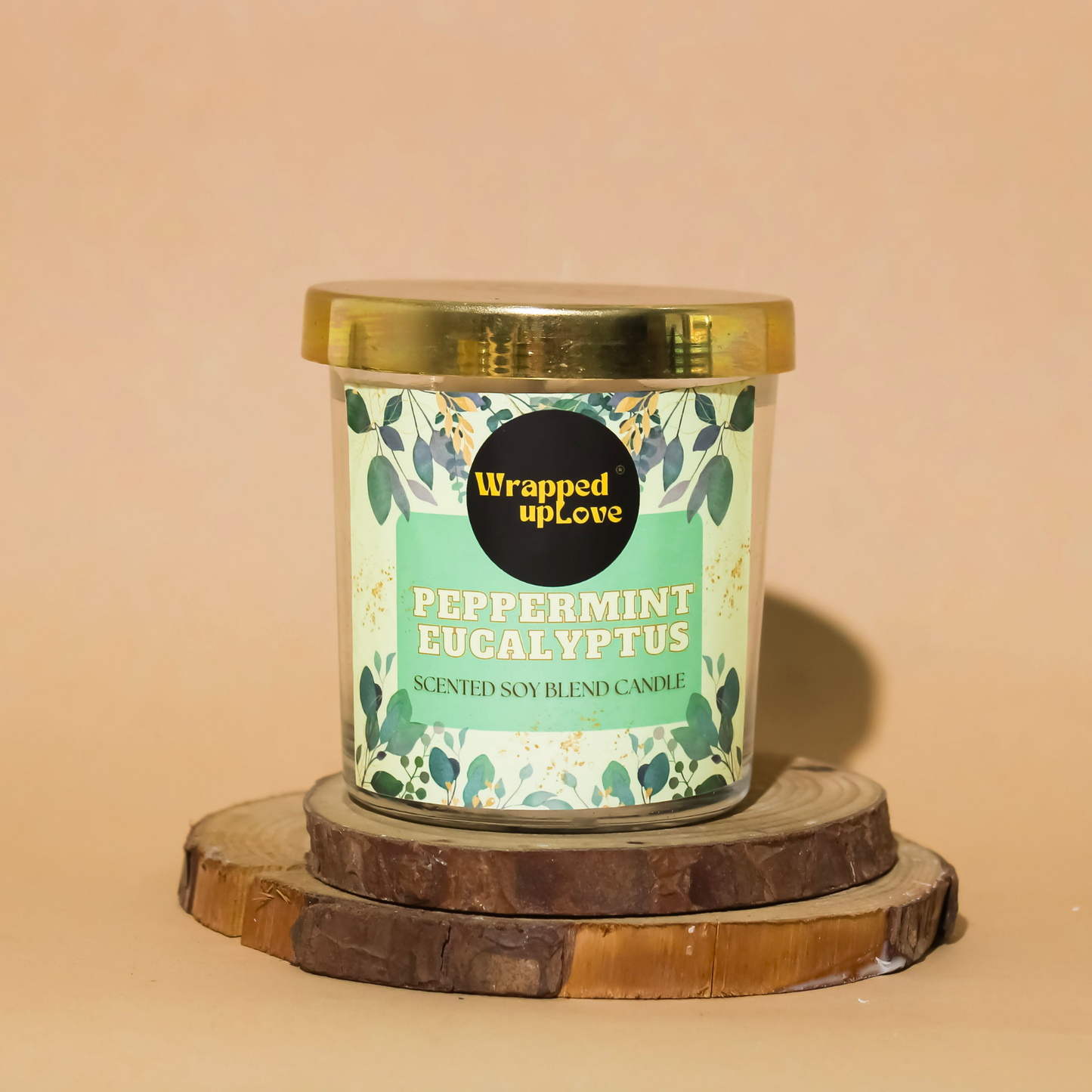 Peppermint Eucalyptus Scented Candle ( 170g)