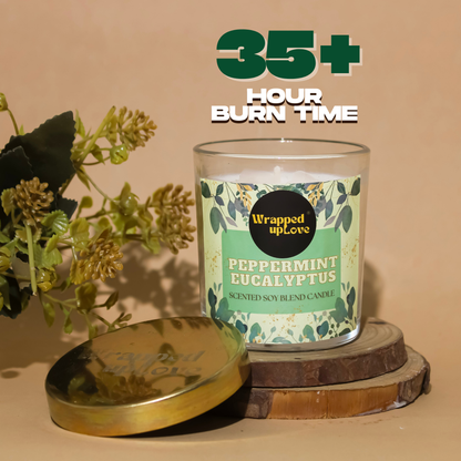 Peppermint Eucalyptus Scented Candle ( 170g)