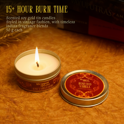 vintage candle collection - festive gift box