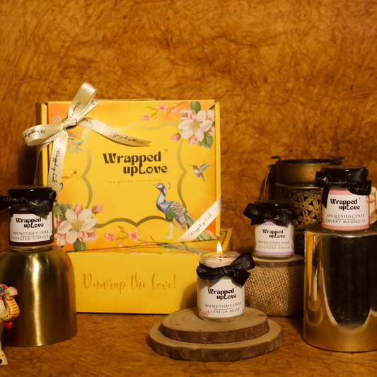 Scented Candles Ethnic Gift Box (pack of 4 scented candles)