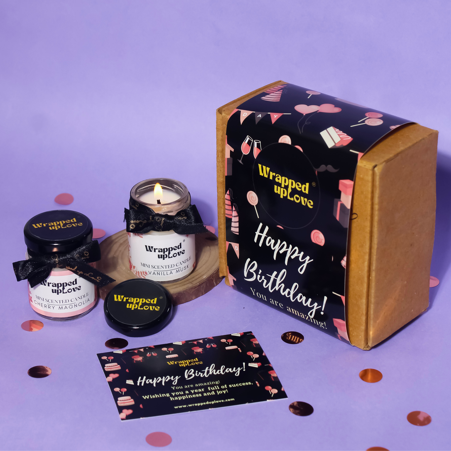 2 candles Birthday hamper
