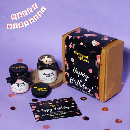 2 candles Birthday hamper