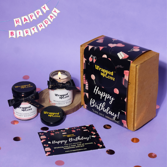 2 candles Birthday hamper