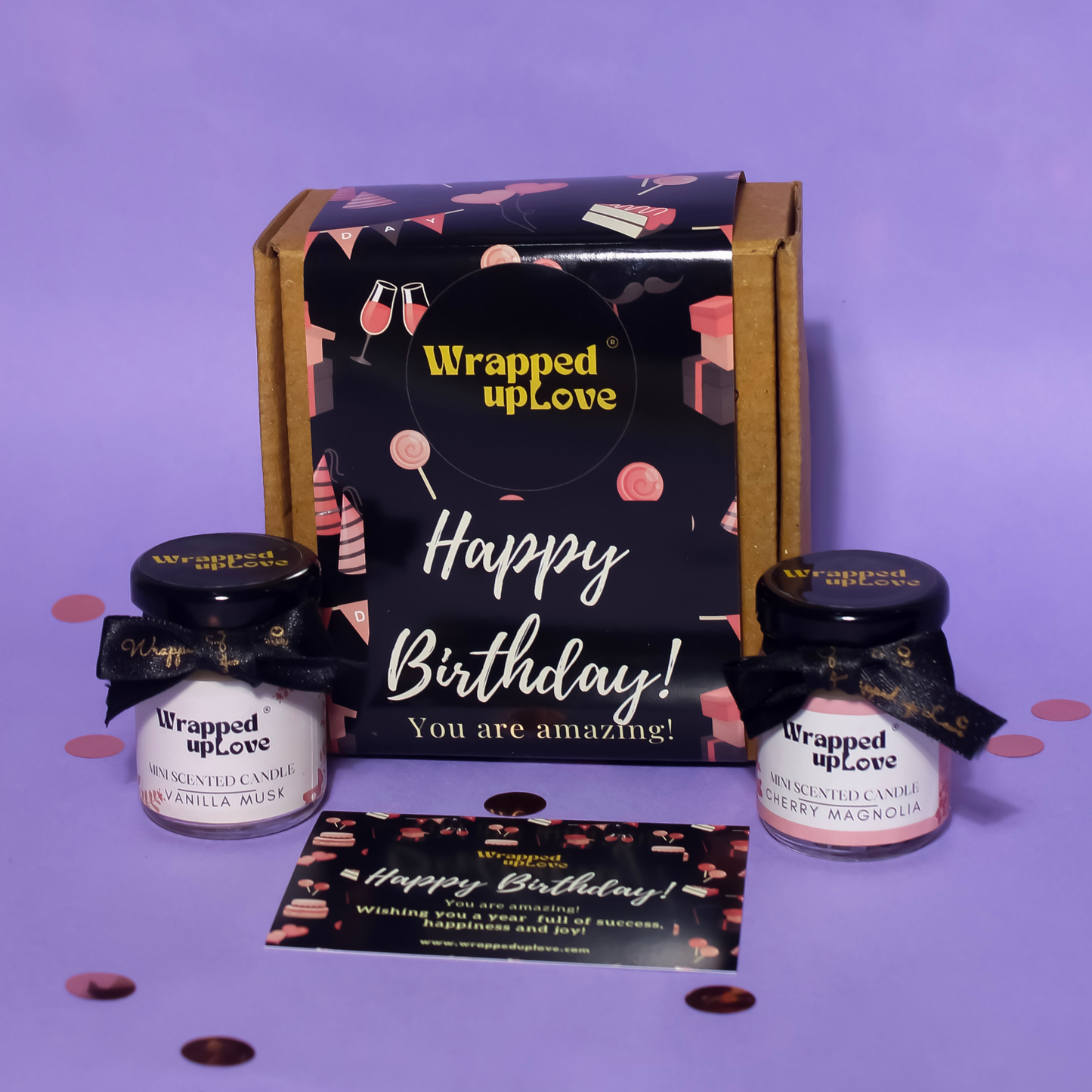 2 candles Birthday hamper