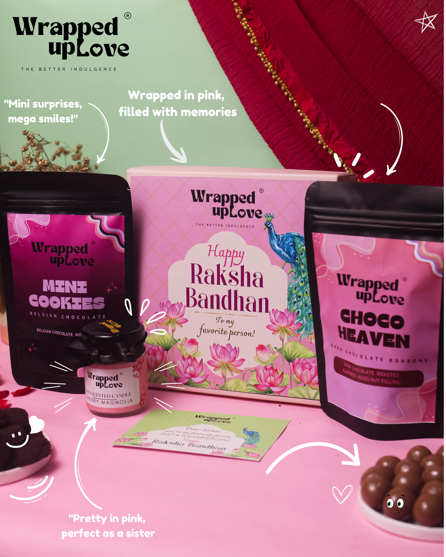 Pink Rakhi Hamper