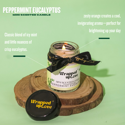 Mini Scented Candle - Peppermint Eucalyptus (60g)