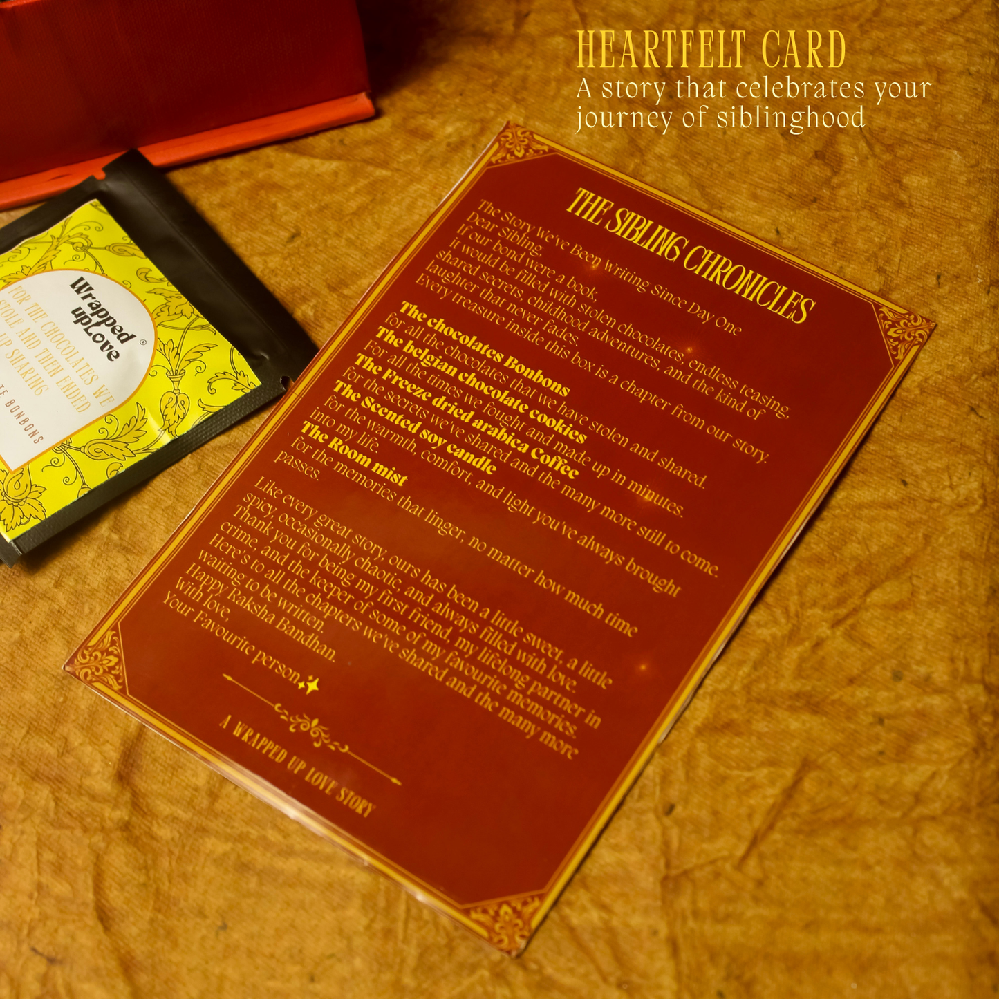 The Sibling Chronicles(storybook rakhi gift)