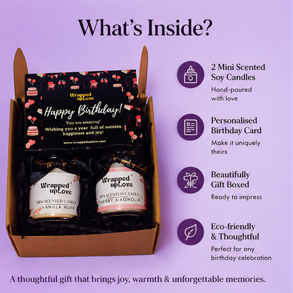 2 candles Birthday hamper