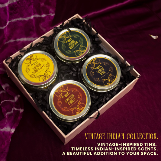 vintage candle collection - festive gift box