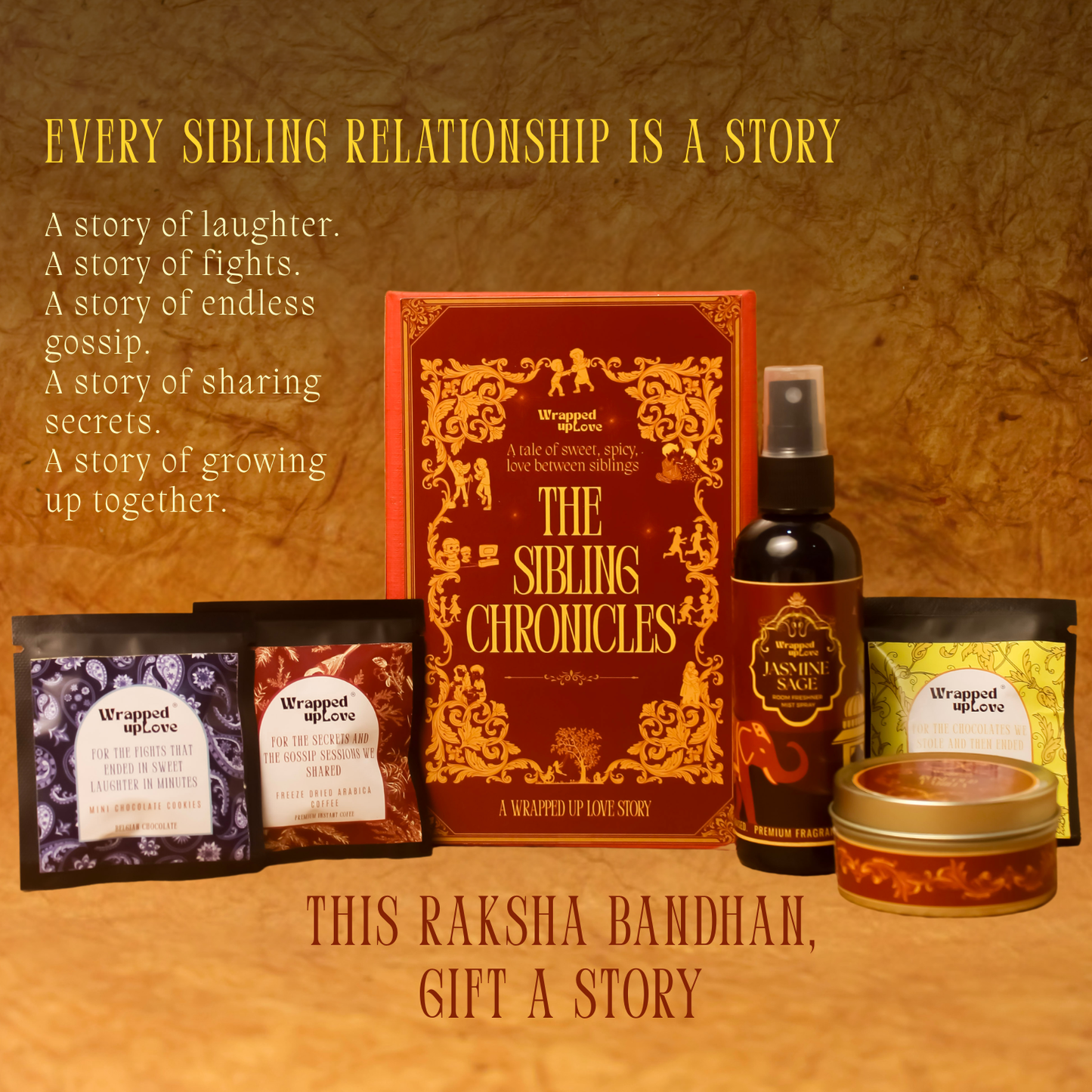 The Sibling Chronicles(storybook rakhi gift)