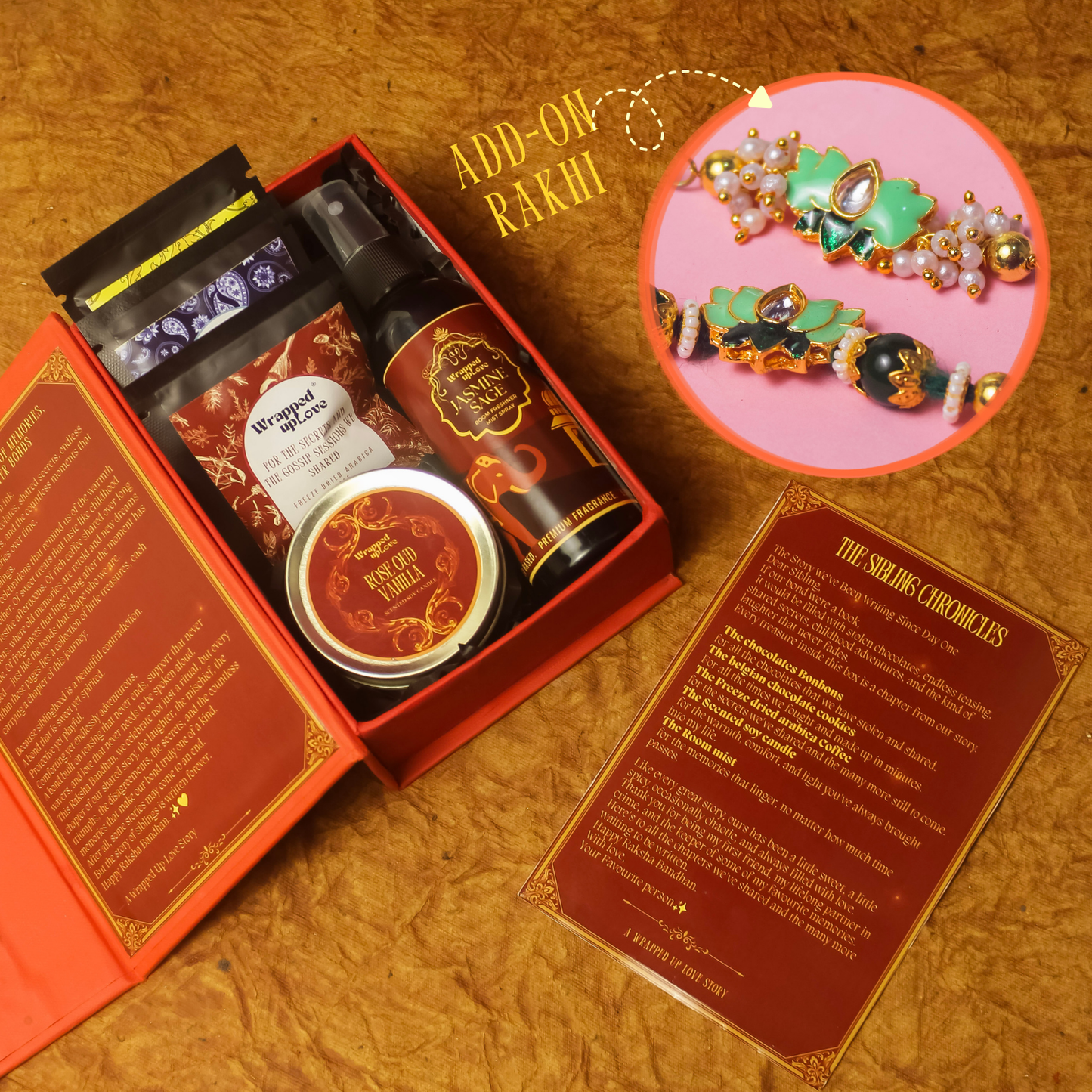 The Sibling Chronicles(storybook rakhi gift)
