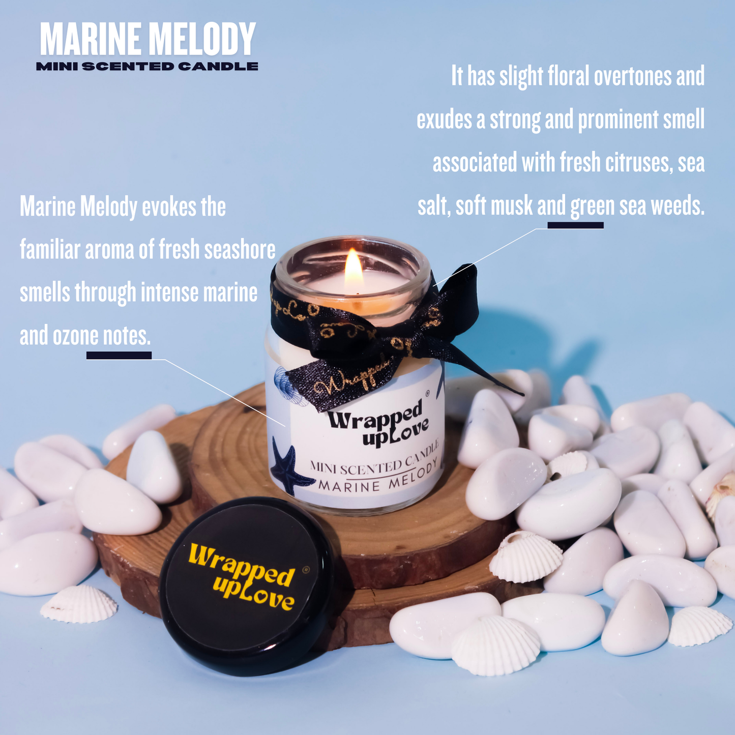 Mini Scented Candle - Marine Melody (60g)