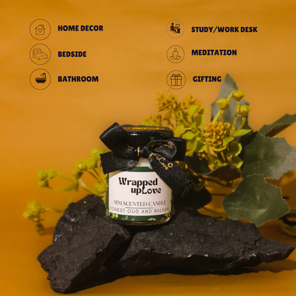 Mini Scented Candle - Forest oud and Balsam (65g)