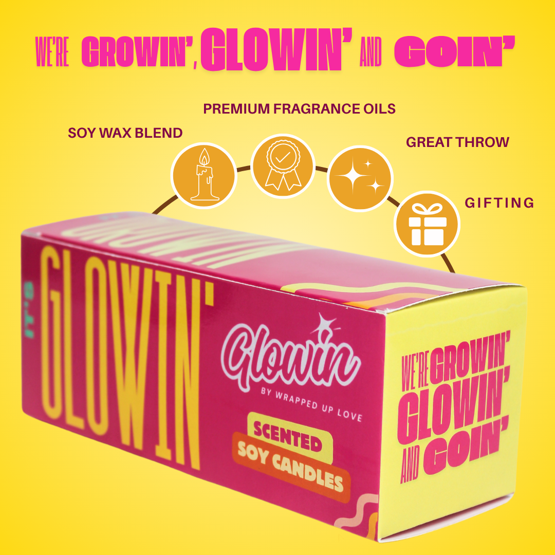 Glowin scented soy candles( pack of 3)
