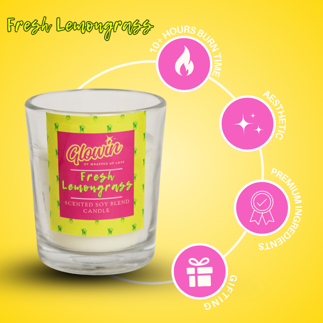 Glowin scented soy candles( pack of 3)
