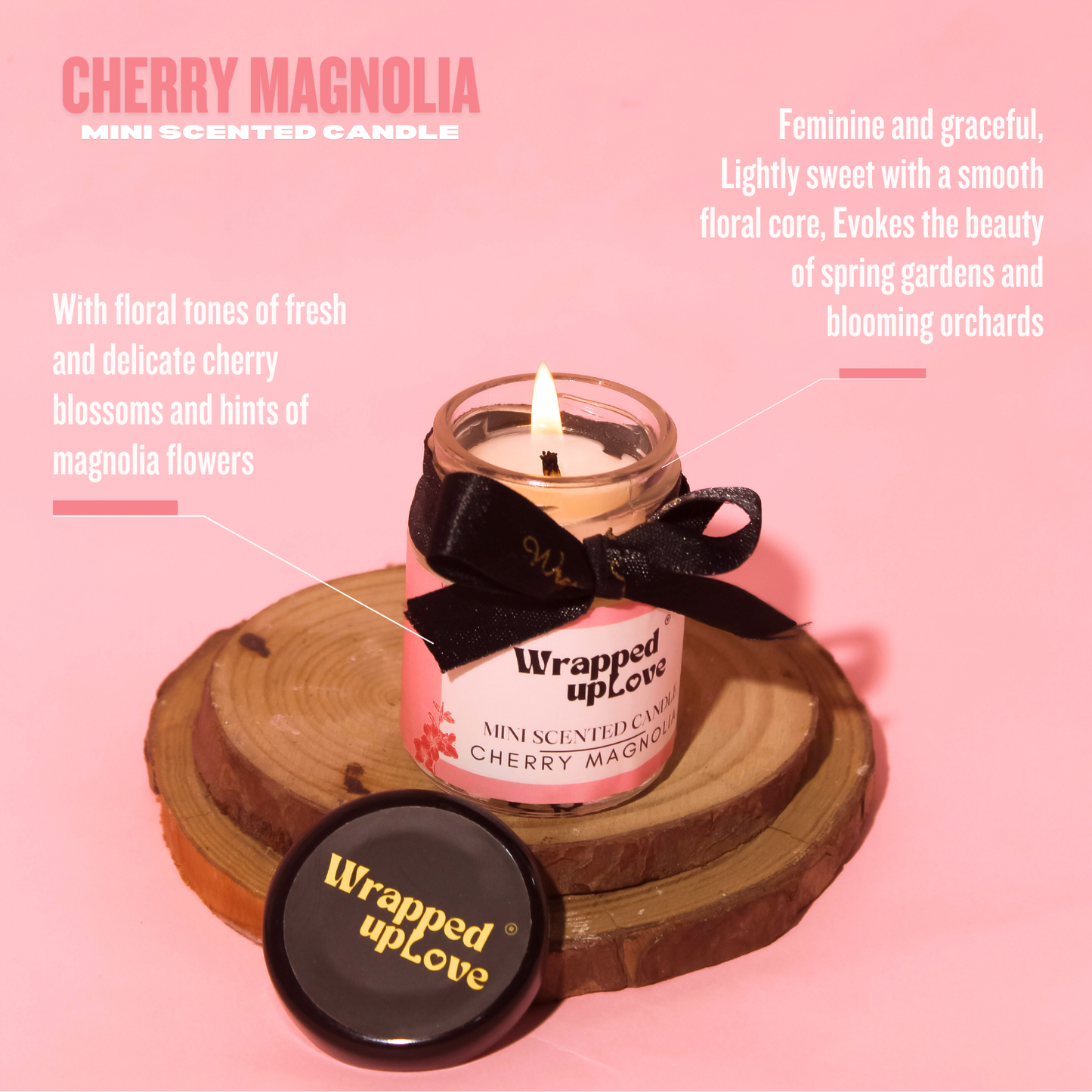 Mini Scented Candle - Cherry Magnolia (65g)