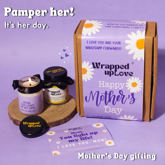 Mother's day candle gift set