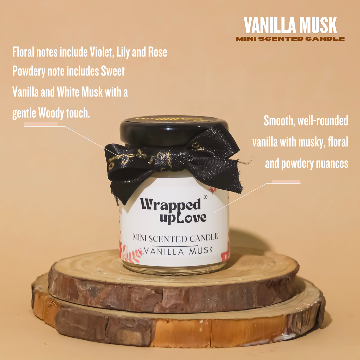 Mini Scented Candle - Vanilla Musk