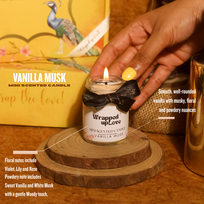 Scented Candles Ethnic Gift Box (pack of 4 scented candles)