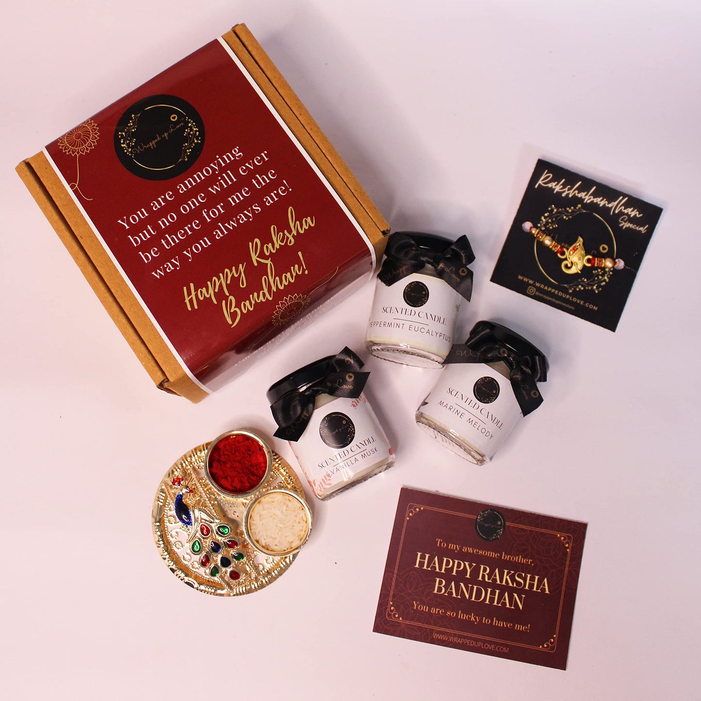 Raksha Bandhan - 3 mini Scented Candle Gift set