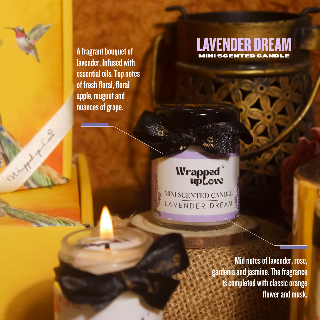 Scented Candles Ethnic Gift Box (pack of 4 scented candles)