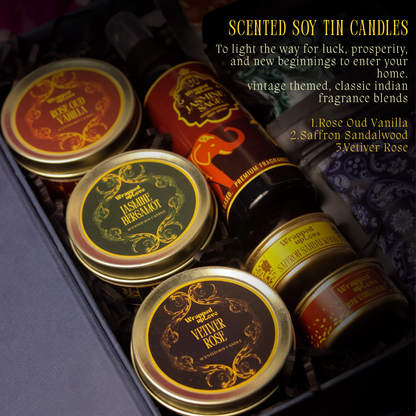 Vintage storybook style Diwali gift box(The Night of Divine Lights)