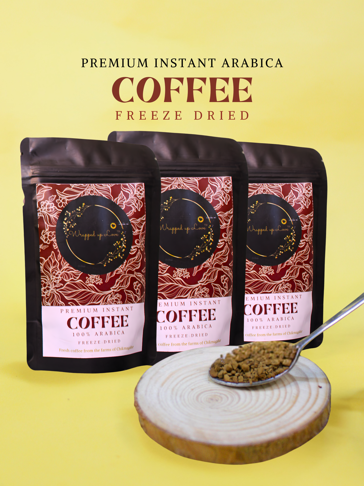 Freeze dried arabica premium instant coffee