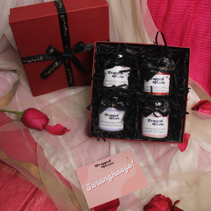 Love Edit - 4 Scented Candles Gift Hamper