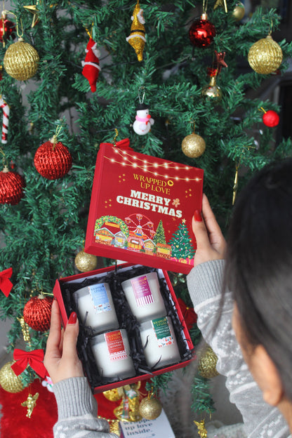 4 candle Christmas hamper
