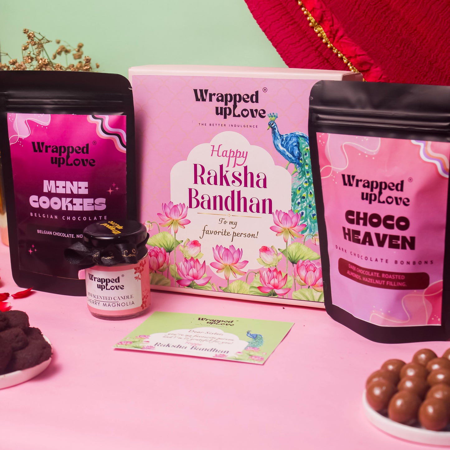 Pink Rakhi Hamper