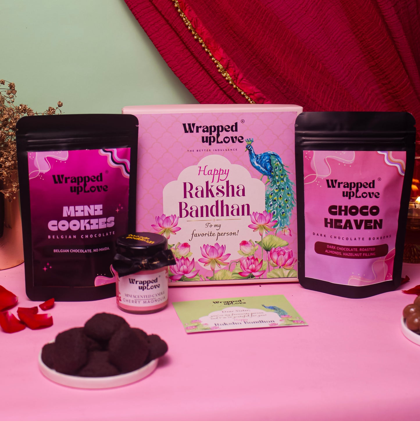 Pink Rakhi Hamper