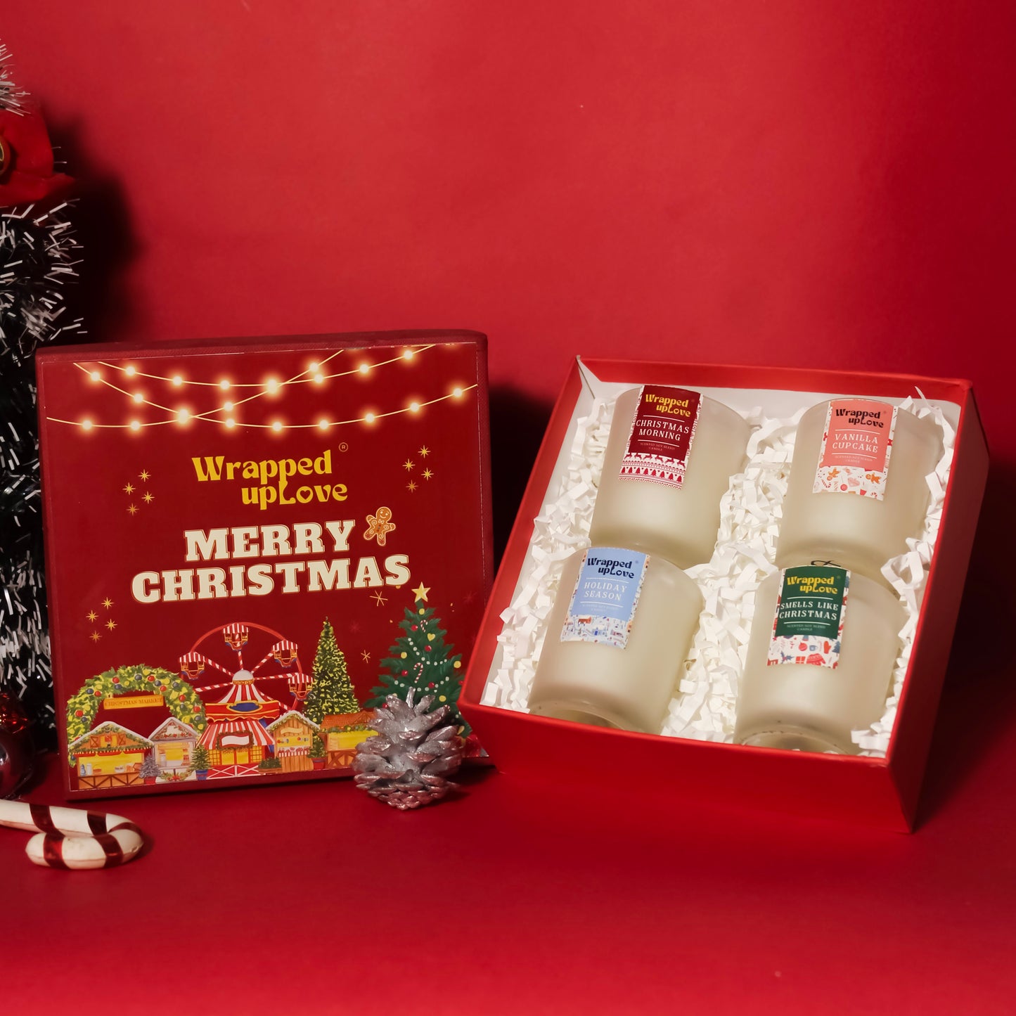4 candle Christmas hamper