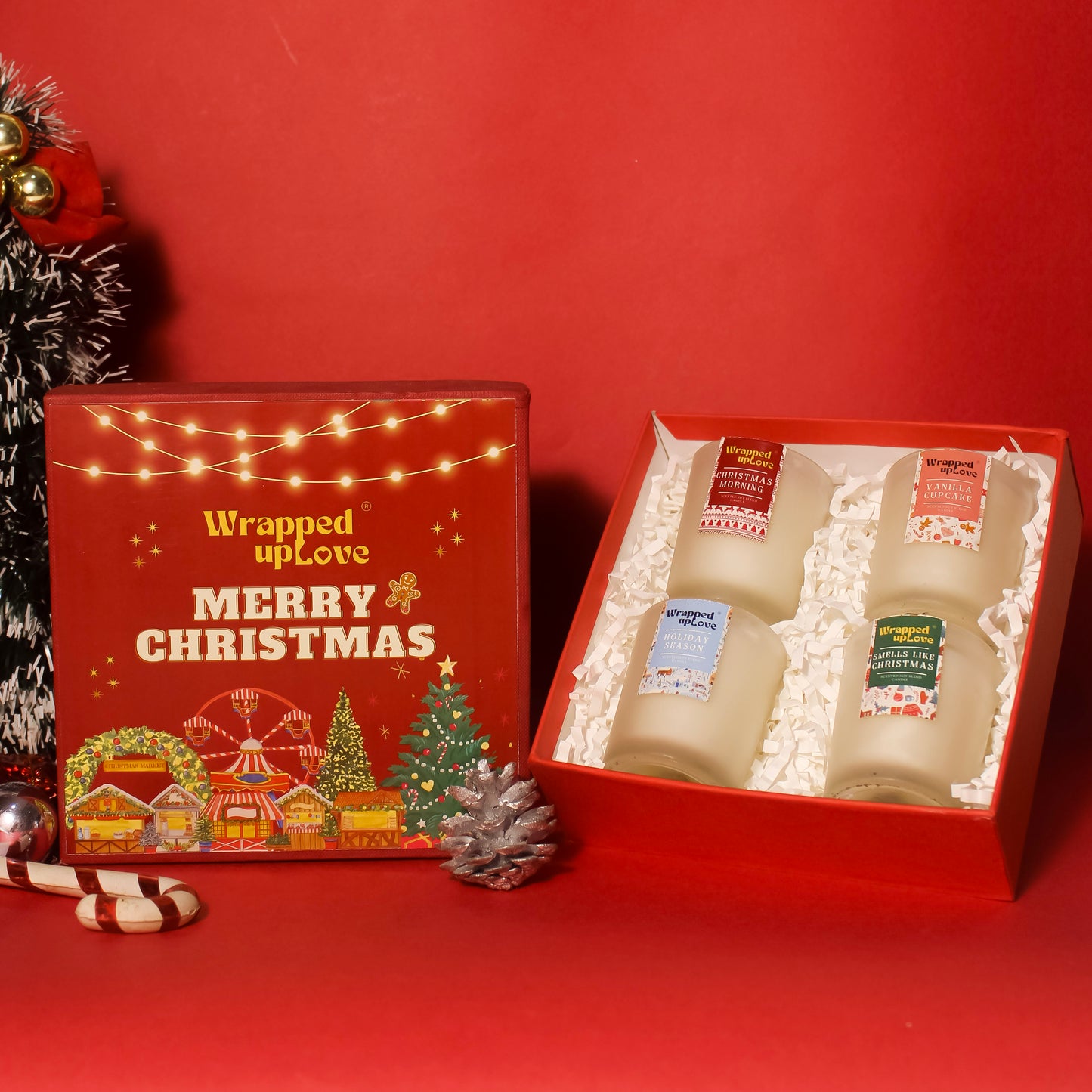 4 candle Christmas hamper