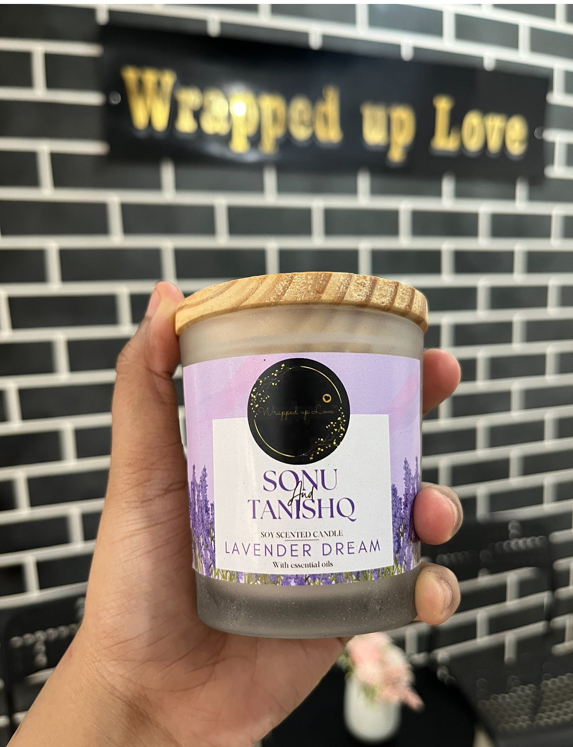 Personalised Lavender Dream Essential Oil Soy Scented Candle