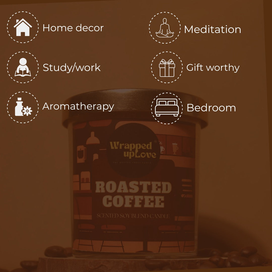 Roasted coffee scented candle (170g)