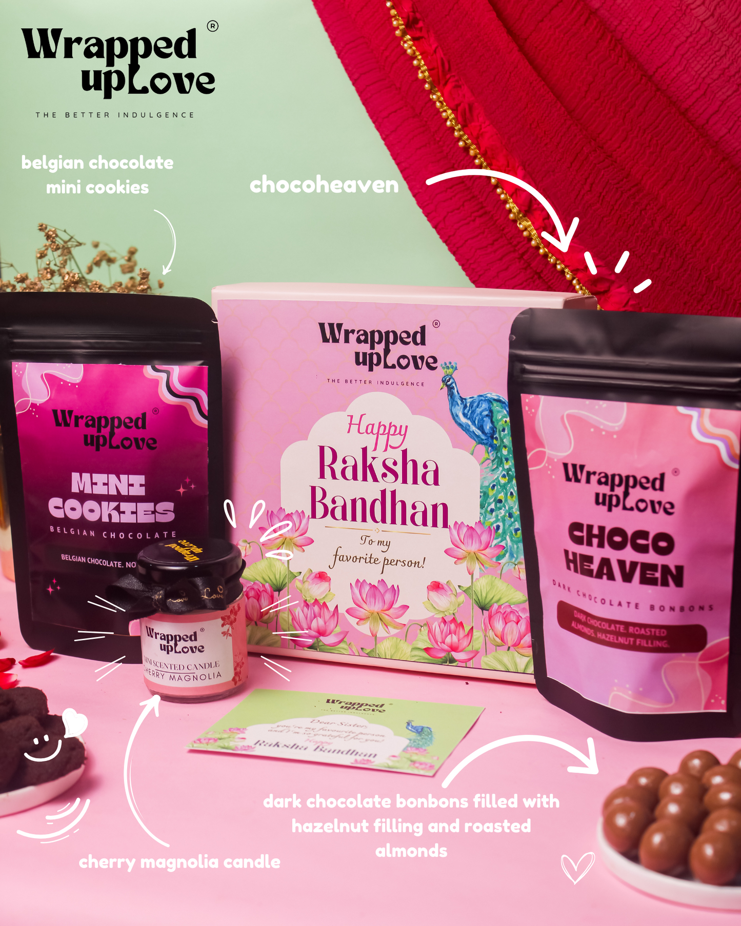 Pink Rakhi Hamper